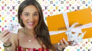 LOUIS VUITTON MURAKAMI UNBOXING 💙💜🩷🩵 I WAITED TWO MONTHS FOR THIS PIECE!!