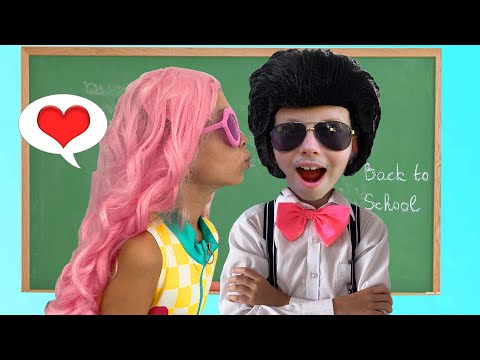 Johny is learning the rules of behavior at school with Girl - Children Sad Love Story