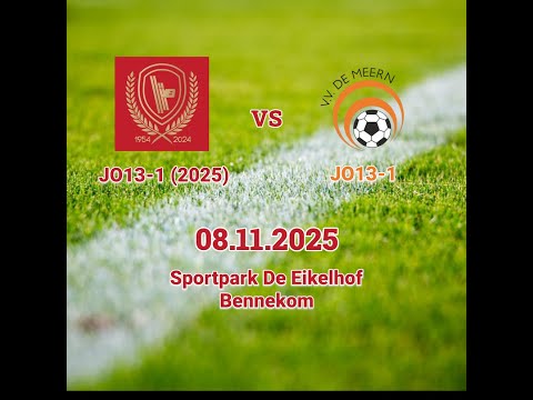 vv Bennekom JO13-1 vs vv De Meern JO13-1 (08.11-2025) 3e Divisie