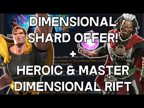Dimensional Shard Unit Offer + Heroic & Master Dimensional Rift - Marvel Contest Of Champions