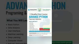 FREE NAVTTC Advanced Python Course 2025 | 3-Month Govt Training | Apply Before 8 Dec