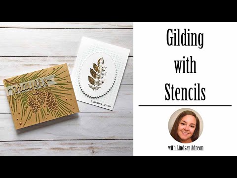 Gilding Flakes with Stencils