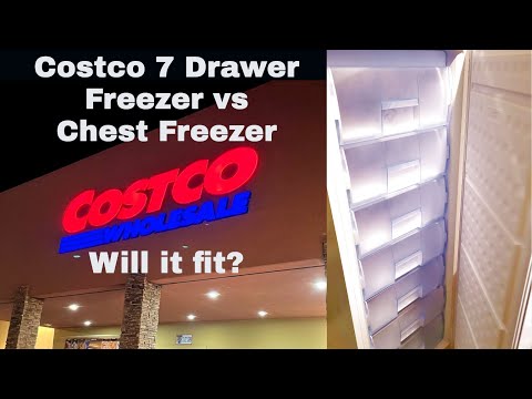 Costco Upright Freezer 7-Drawer vs Chest Freezer-WILL IT FIT? Hamilton Beach 11 cubic feet