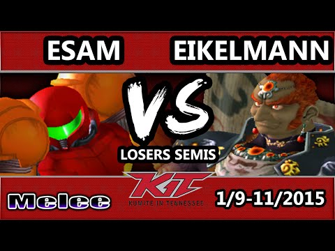 KiT 15 - GK | Eikelmann (Ganondorf) Vs. CT | Esam (Samus, Fox) SSBM Losers Semis - Melee