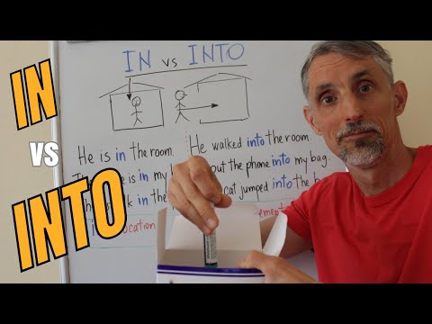 English Lesson - Difference between IN and INTO - English Lesson #in #into #differences