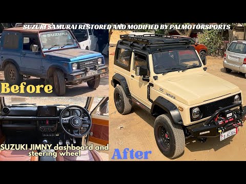 SUZUKI SAMURAI RESTORATION TIMELAPSE VIDEO WITH SUZUKI JIMNY DASHBOARD I BRINGING BACK TO LIFE.