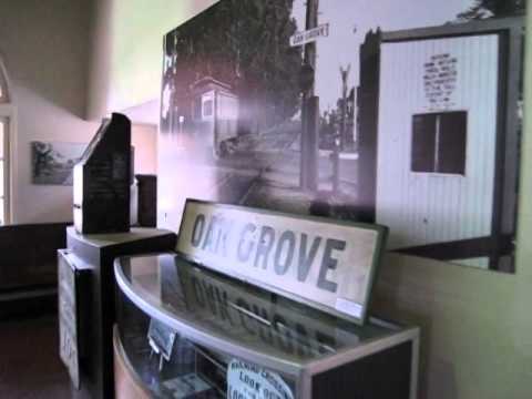 first exhibit inside the Burlingame Hillsborough History Museum