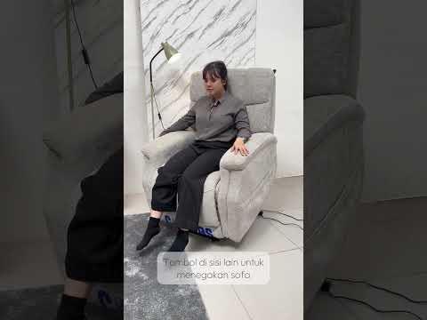 Gambar Cheers Maple Sofa Recliner Fabric 1 Seater Dengan Roller - Biru