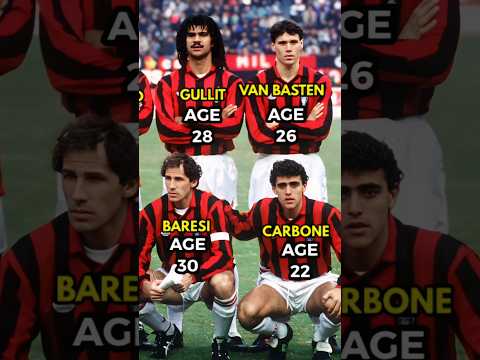 The Iconic AC Milan Squad in 1990 | AGE  #acmilan #footballshorts #shorts