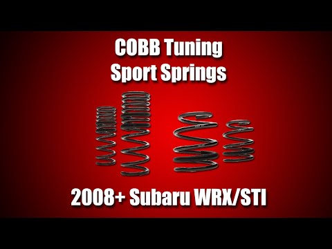 COBB Subaru Sport Springs Install Video