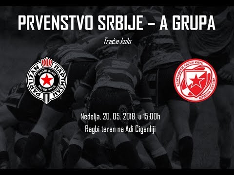 Ragbi klub Partizan - BRK Crvena Zvezda 34:22 (20. 05. 2018)