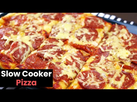 Cheesy Slow Cooker Pizza