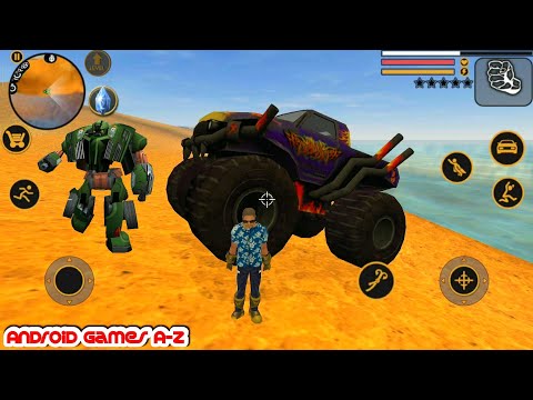 New Vegas Crime Simulator Secret Places - Big Cars And Green Robots #155 | Best Update Gameplay FHD