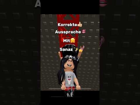Correct pronunciation WITH SANAZ 🫶🏻🥰 #roblox #pronunciation #goviral #robloxtower #memes #funny