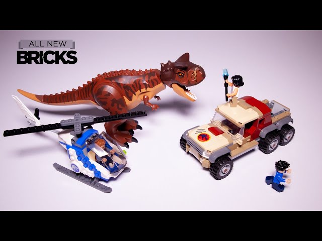 Vídeo relacionado con LEGO Jurassic World Carnotaurus Dinosaur Chase 76941 Building Kit; Fun Toy Playset for Creative Kids; New 2021 (240 Pieces)