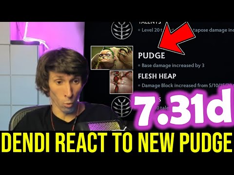 DENDI REACT TO PUDGE BEING BUFF IN 7.31d - Who is the Strongest Carry Hero Now?