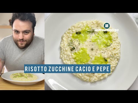 Risotto alle zucchine, cacio e pepe!! Goloso e cremosissimo
