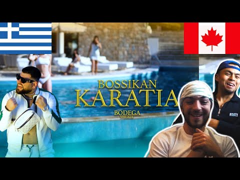 CANADIANS REACT TO GREEK RAP - Bossikan - Karatia (Official Music Video)