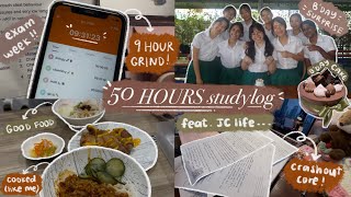 JC diaries ep.16 🌷 | 50 HOURS studylog, exam week, crash outs, ypt, stressed
