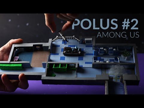 Building POLUS (Among Us) with cardboard & clay – Part 2