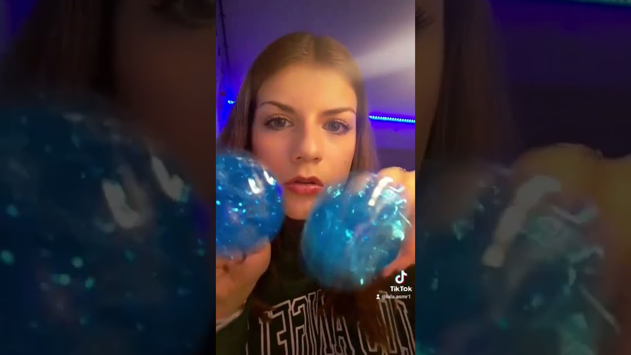 [ASMR po polsku] Kule do masażu twarzy| Ice globs (dźwięki wody) #shorts