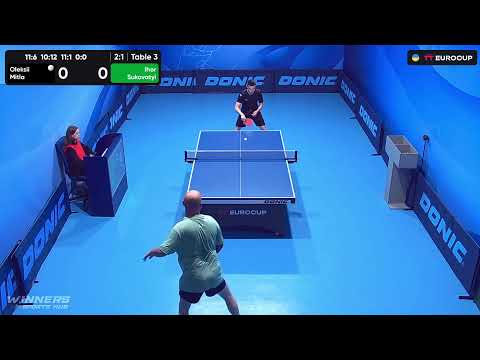 10:20 Oleksii Mitla - Ihor Sukovatyi 28.09.2023 TT Euro.Cup Ukraine Master. TABLE 3