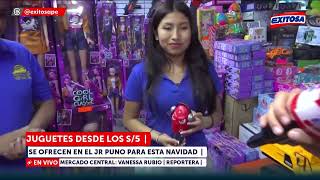 🔴🔵 Juguetes desde los S/5 soles se ofrecen en el Jr. Puno para esta navidad