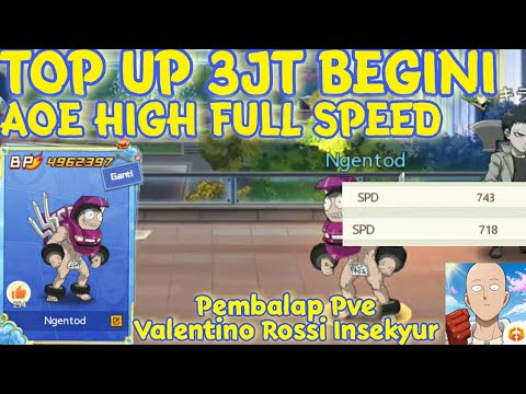 REVIEW AKUN HIGH FULL SPEED AOE OPM , TOP UP 3JT TANPA LIMITED SSR - One Punch Man The Strongest