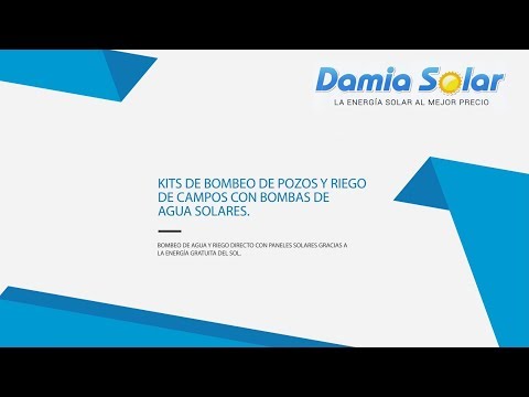 Kits solares de bombeo de pozos y depósitos y riego de campos de cultivo