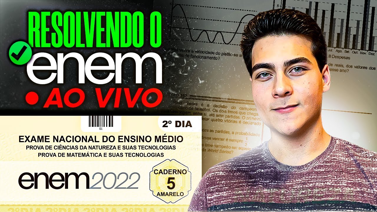 RESOLVENDO o Enem do 2º dia INTEIRO ao vivo (Matemática e Natureza)