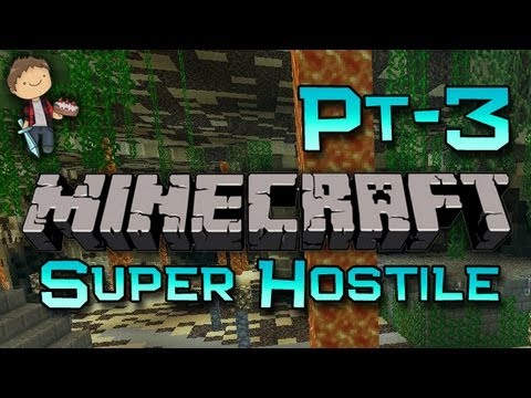 Minecraft: Super Hostile Inferno Mines w/Mitch & Zak Part 3 - Orange Wool!