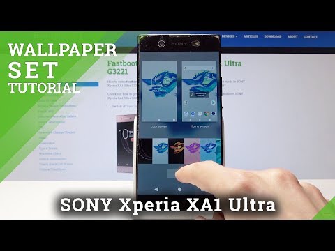 How to Change Wallpaper in Sony Xperia XA1 Ultra - Refresh Home Screen