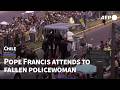 Pope Breaks Protocol And Attends To Fallen Policewoman On Horse