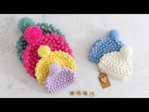 🤗 CUTE Crochet Baby Hat Pattern (Modern Design for Baby!) 💝
