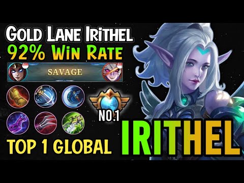 Supreme 1 Irithel Savage Build!! Top 1 Global Irithel Best Build 2022 - Mobile Legends