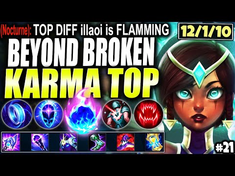 Max Pen Karma Top is BEYOND BROKEN ~ LoL Meta Season 11 Karma Build Guide (Runes/Items) #21 🔥