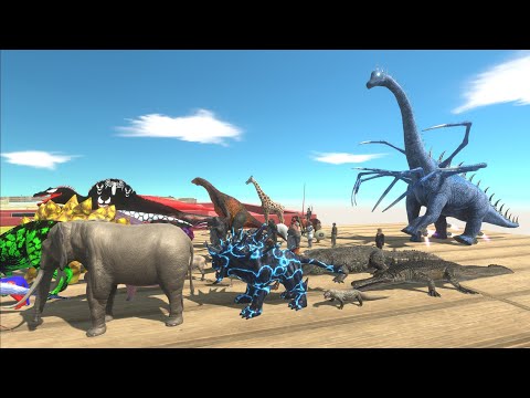 Escape from ALIEN BRACHIOSAURUS - Escape from Monster - Animal Revolt Battle Simulator