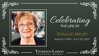Rosalie Melby Funeral Service