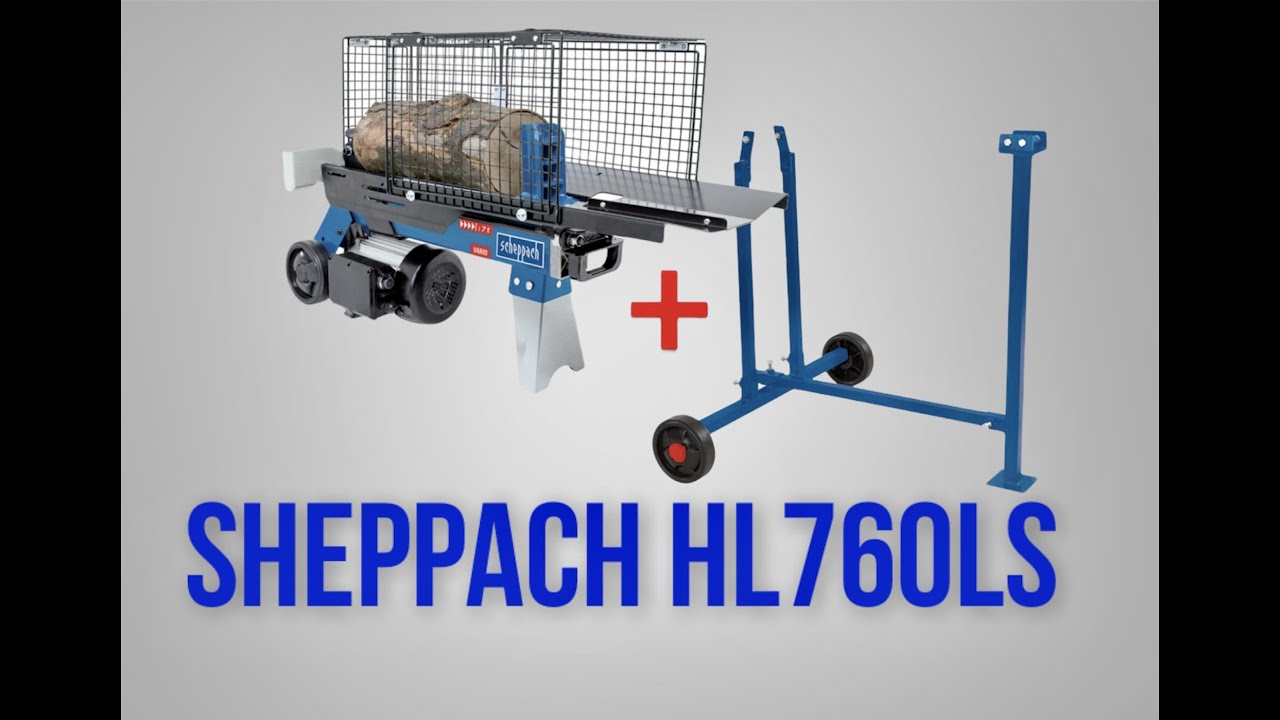 Scheppach HL760LS  Malkų skaldyklė 7T su stovu