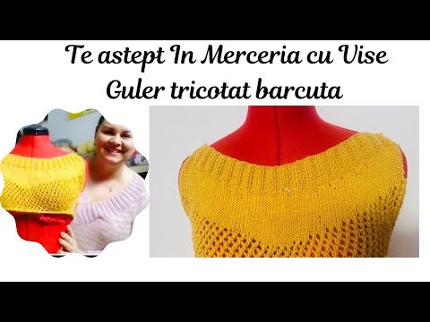 Merceria Violette-Gulerul tricotat barcuta, cum ne folosim de comportamentul firelor