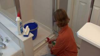 Bathroom Cleaning Tips : How to Clean Shower Door Tracks