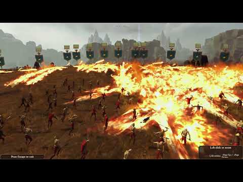 Total War: Warhammer - Zombies regret charging into flamethrowers