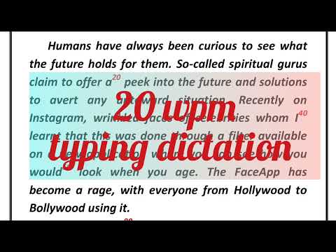 @20 wpm English typing dictation ll English typing audio for mp court, kvs, ldc, UDC, SSC, chsl 02