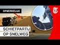 Dramatische wildwest-achtervolging op snelweg gefilmd