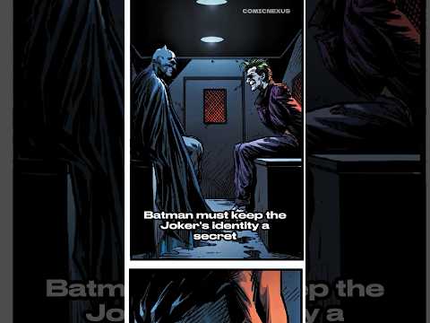 Why do Batman and the Joker protect each other's identities?😳