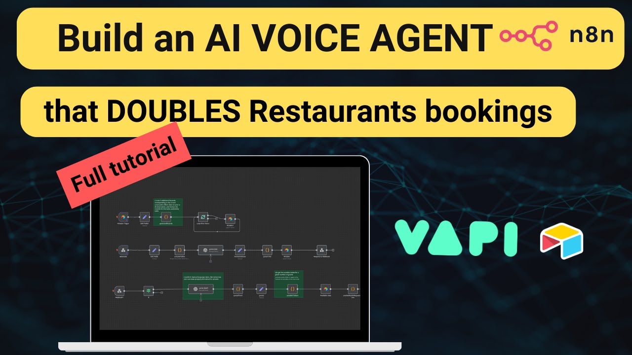 How I built an AI receptionist for Restaurants that actually works | VAPI + N8N Tutorial