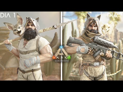 Sobrevivendo 100 Dias no ARK Hardcore (Scorched Earth)