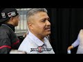 ROBERT GARCIA TO SPENCE "WE'RE NOT TALKING SH*T WE'RE CONFIDENT!"