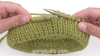 Video thumbnail for How to knit a folded edge