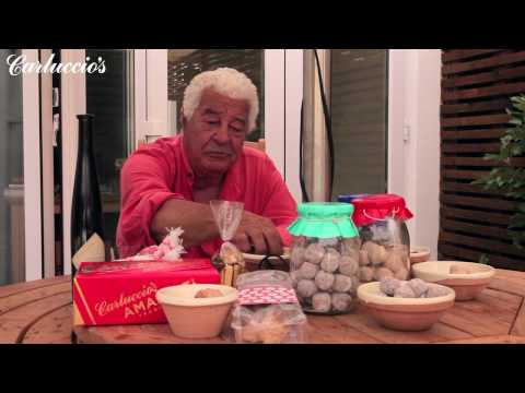 Antonio enjoys traditional Italian sweets with a glass of Puglian dessert wine